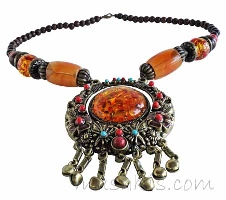 Indian ethnic necklace - click here for large view